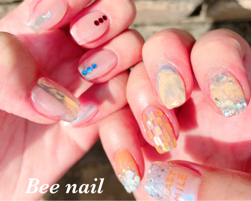 Bee nail/推し×ネイル/ガーデンとネイル