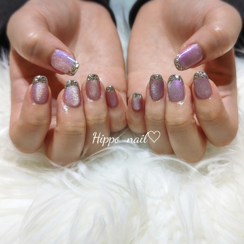 ♡po-nail ❤︎ 24時間以内発送♡ navy pink ⋆౨ৎﾟ⟡. . #_10artcourse . #ピンクネイル