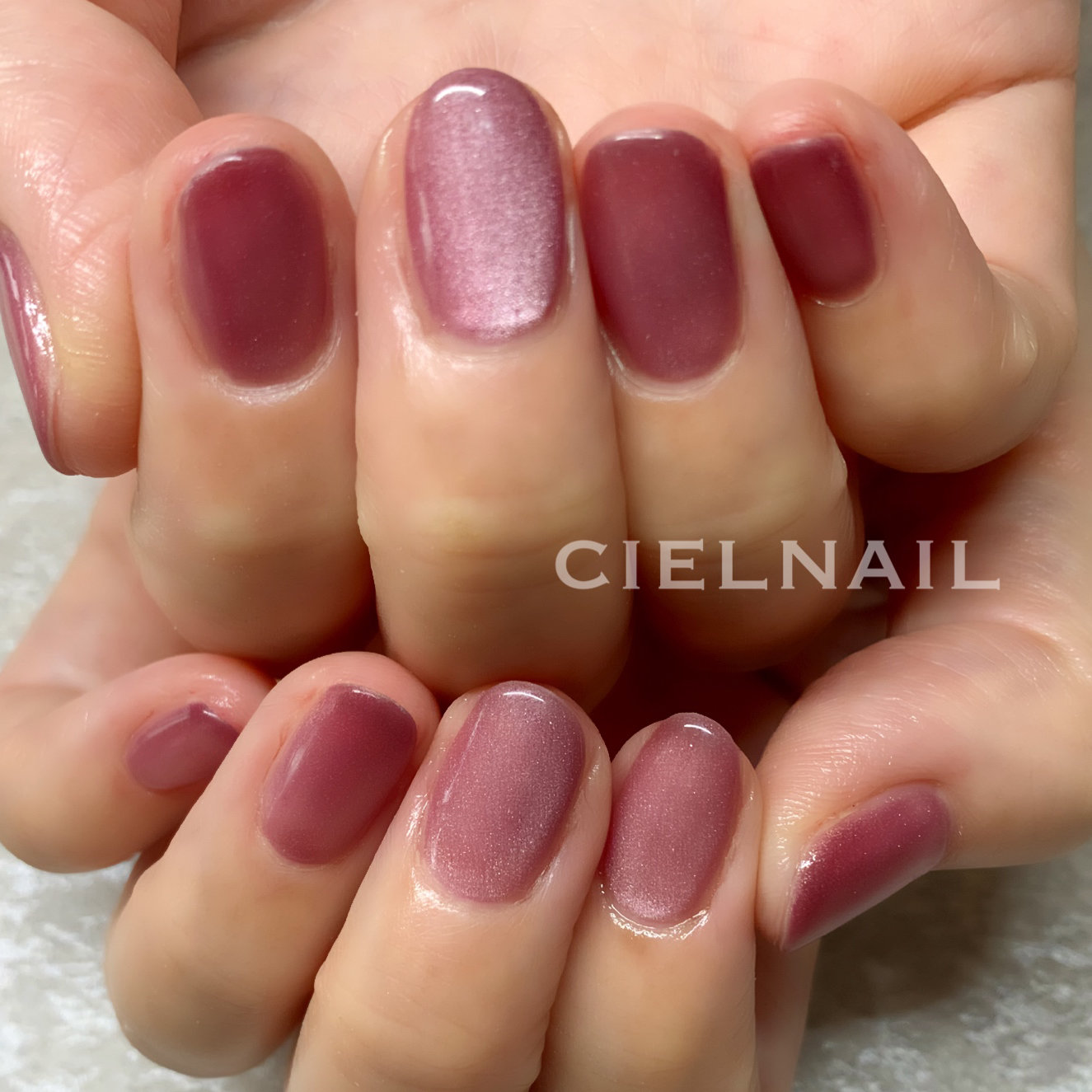 ワンカラーマグネットネイル