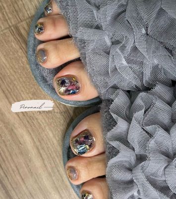 ぴかねいる ＿＿＿ 💅🏼💅🏼💅🏼 . ネオンピンクとネオンオレンジで 海外ネイル