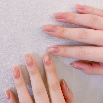 ①マグネットネイル②単色に先端ラメライン③カラーグラデーション