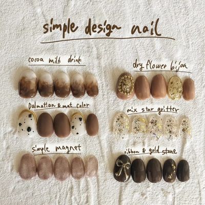 simple design nail