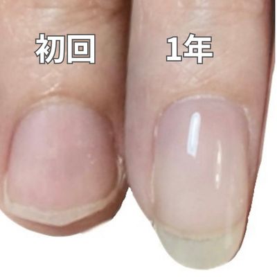 常連さま自爪縦長ケア「縦長に整えるケア」